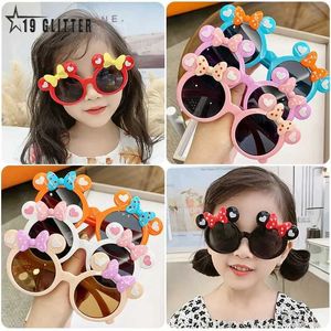 Sunglasses Childrens Cute Cartoon for Boys and Girls Outdoor Sun Protection Summer Baby Bow Sunshade Glasses Children UV400 WX5.23