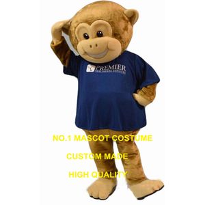 Maskottchen Kostüm Großhandel Heißverkauf Erwachsener Größe Neu kundenspezifische blaue T-Shirt Monkey Boy Theme School Sport Kostüme 2793 Maskottchen Kostüme