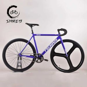 Bikes TS Iraq Assistance Mission SNM100 Fixed Gear Bicycle 700C Single Speed Track Racing Bicycle 49/52/55/58cm Aluminum Frame Including V-Brakes Q240523