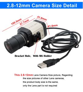 HD 4K 8MP USB Webcam 2K 4 Megapixel UVC OTG PC Video Camera Mini Industrial 3MP 6mm 2.8-12mm 5-50mm Varifocal Zoom Lens