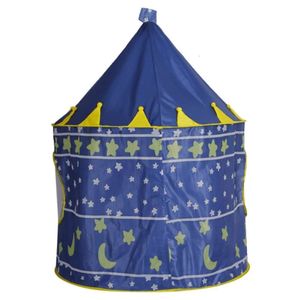 Niemowlę składające namioty Portable Zamek Pink Blue Play House Camping Zabawki Urodziny Święta Bożego Narodzenia Dekorowanie pokoju 79d51c