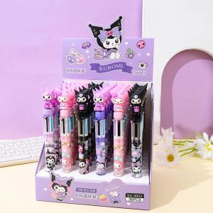 36pcs/lot Cute Kuromi 6colors Gel Pen Cartoon Melody Student Gift Creative Kawaii Ballpoint Pen School Holiday Writing Stationery