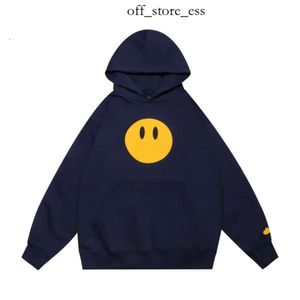 Mens Hoodie Yellow Smiley Face Letters Print Sweatshirt Womens Smile Hoodies Quality Cotton Trend Long Sleeve Hoodies High Street Casual draw House Hooded 202