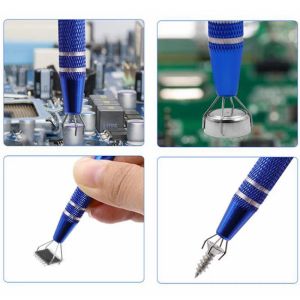 IC Extractor Four Claw Electronic Component Grabber IC Extractor Pickup BGA Chip Picker Patch IC Suck Pen Electronic Repaools