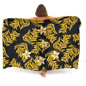 Bekvämt sjal temperament elegant polynesisk strand sarong kappa party hawaiian semester damer