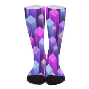 Frauen Socken funky Kunst 80er Jahre Abstract Geometrische Kawaii-Strümpfe Frauen Hochwertige Klettern Herbst Grafische Anti-Rutsch