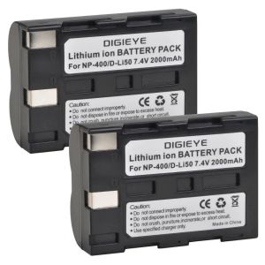 2000mAh NP-400 NP400 D-LI50 DLI50 Battery for Pentax K10D K20D, Konica Minolta DiMAGE A1, A2, Dynax 5D, 7D, Maxxum 5D, 7D