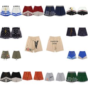 designer Men RH Limited rhude shorts Summer swim short Knee Length Hip Hop High Street Sports Training Beach Pants Mens Elastic Waist