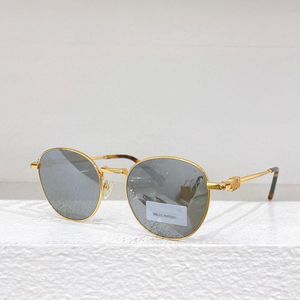 Designer de marca clássica metal oval de moldura pequena óculos de sol SMU55 Viagem ao ar livre versátil e óculos de sol do motorista de férias para homens Óculos de sol da empresa