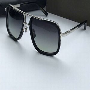 Men Square Pilot Sunglasses 2030 Titanium Silver Grey Shaded Sonnenbrille Outdoor Shades mens Sunglasses Summer gafa de sol New With Bo 296o