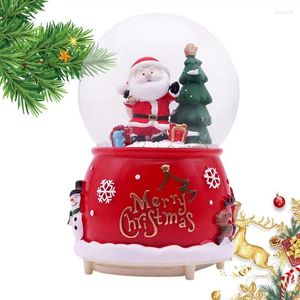 Figurine decorative di neve natalizio Globe d'acqua illuminata Decorazioni per la casa per tavolo da tavolo da tavolo da scrivania