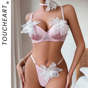 Bras Sets Romantic Lingeries Set Sexy Women's Underwear Bra Ladies Sexiest & Corset Push-up Woman Clothing Lingerie For Sex G-row