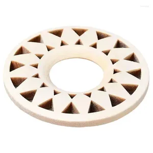 Декоративные тарелки хрустальный шарик дисплей подсудимый дизайн подсолнечки деревянные минералы драгоценного камня Полая основа