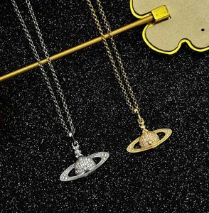 Designer Necklace Saturn Pearl Counterpart Personality Advanced Collar Chain Small Fragrance4931431