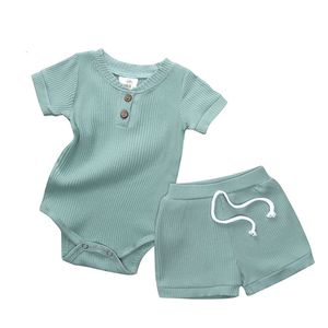 Hooyi Baby Girl Cloths مجموعات أزياء Pamas بدلة الأطفال الرضع برفع سراويل قصيرة سروال سمين 100 ٪ قمم القطن 2 قطعة L2405