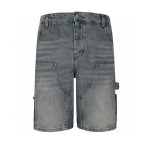 24SS USA Fashion Mens Plus Size Cargo Denim Shorts عارضة أنماط غسلها سراويل جينز سروال قيعان 0524