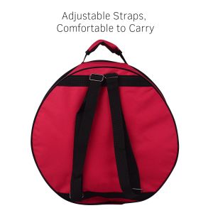 14 Inch Durable Snare Drum Bag Backpack Case with Shoulder Strap Outside Pockets Musical Instrument Parts