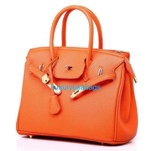 Genuine Leather Totes Trusted Luxury Bk Handbag 2024 New Litchi Pattern Bag Single Shoulder Diagonal Handbag Fashion Womens Bag Red Brides Ba with logo HBIN