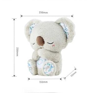 Doldurulmuş peluş hayvanlar nefes ayı ayı bebek yatıştırıcı koala peluş bebek oyuncak bebek çocuklar yatıştırıcı müzik bebek uyku arkadaşı ses ve hafif bebek oyuncak hediyesi