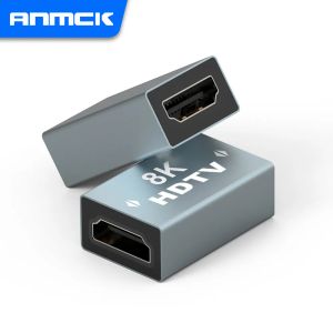 ANMCK 4K HDMI-kompatibler Adapter weiblich zu weiblichem Anschluss 3D 8K 60Hz Video Extender Converter für MacBook Switcher HDTV-A-Kabel