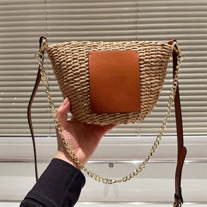 Mini Straw Beach Bags Crosbody Basket Bag Woman Designer Bucket Bag Totes Luxury Handbag Top 2024