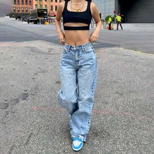 Women's Jeans Elastic jeans for womens autumn and winter new high waisted ultra-thin fashionable jeans for womens casual mens Trousers womens light blue Q240523