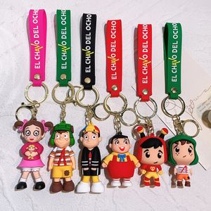 Keychians Woman Designer Keyrings Accessories Creative Figure Bottle KeyChain for Women Cartoon Figure BAKKAL Ryggsäck Key Pendant 30