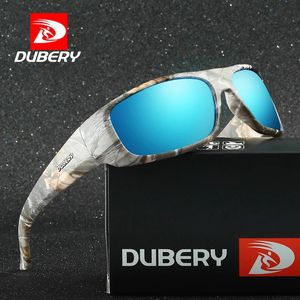 Dubery Brand Design Mens Glasses Polariserade Night Vision Solglasögon Mens Retro Male Sun Glass For Men UV400 Shades 1418 240515