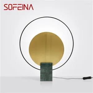 Table Lamps SOFEINA Postmodern Lamp Creative Design Marble Desk Light LED For Home Decorative Living Room Bedroom