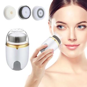 Ansiktsmassager 3-i-1 elektrisk ansiktsrengöring borste roterande ansiktsborste djup rengöring av hudskalning rengöringsmedel som exfolierande massagebrush Q240523