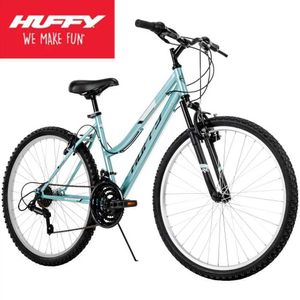 Bikes 26 2023 New Huffy Rock Creek Womens Cycling 18 Speed Mountain Bike Mint Man Blke Q240523