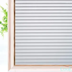 Adesivos de janela persianas de filme fosco manchado adesivo fosco estático uv vidro clings filmes adesivos privacidade para escritório em casa