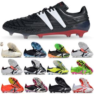 Soccer Shoes Y 3 PREDAT0R Tongue 94 Elite Foldover FG for Kids Men Merky Reemergence Energy Citrus Pack Euro 2024 Pure Strik Pearlized Football Cleats