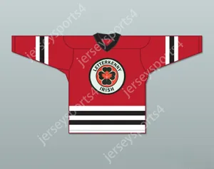 Пользовательский совместный мальчик 28 Letterkenny Irish Red Hockey Jersey Top Top Stouted S-M-L-XL-XXL-3XL-4XL-5XL-6XL