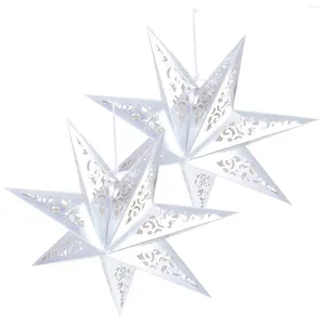 Deckenleuchten 2 PCs Star Lampshade Home Decor Weihnachts -Lichter -Dekoration Cover kreatives Haushaltsfestival Papier