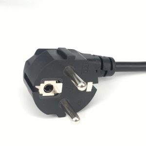 Europe EU plug Germany, France to IEC C13 Power Cord 0.3M IEC 320 C13 European Kettle 2 Pin AC Round EU Plug Power Cable