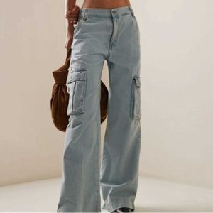 Jeans femminile jeans femminile 2024 primavera/estate Nuova pantaloni a gamba larga a largo larga larga pantaloni da donna ultra sottili Q240523