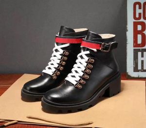 2019 NOWOŚĆ 481156 DKS30 1159 Kobiety skórzany boot z Sylvie Web Luxurys Designer Boots Women039s Buty kostki Najwyższa jakość SI5767128