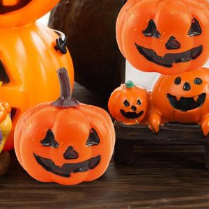 Flores decorativas 16pcs simulados mini artificial de abóbora para decoração de outono de halloween decoração de férias de ação de graças rústica