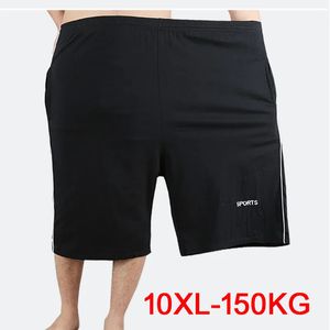 Män stora shorts plus storlek 8xl 9xl 10XL Summer Cotton Stor stretch Sport Casual Loft Size Size 50 Black Shorts 240524