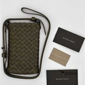 Дизайнер Botega Mini Bag кожаный карманный пакет Crossbode, оливковая зеленая кожа G8LT