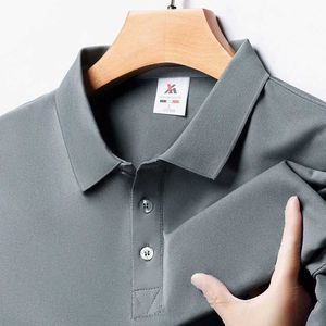 Men's T-Shirts Mens solid short sleeved polo shirt summer breathable and comfortable top S2452406 S2452408