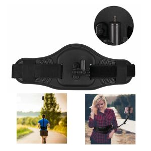 Wearable Belt Waistband Back Bar Monopod Mount Bracket For GoPro Hero 5 6 7 8 9 10 Max Insta360 ONE X2 RS R Selfie Stick Adapter