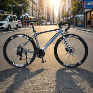 Bike bici da road a palo curvo da 700c con bici da corsa su strada per freni a doppio disco con bici per cyp in acciaio al carbonio a 24 velocità 27/30 velocità