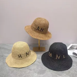 Chapéus de balde de designers de palha masculinos para mulheres de moda feminina hat hat handmade tecida trança caps gentleman casquette sol visors bordados chapéus de praia largura