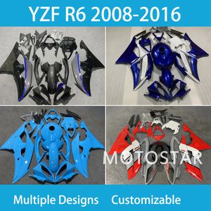 Iniezione YZF R6 2008 2009 2010 2010 2010 2013 2014 2015-2016 kit full carening per Yamaha YZFR6 08-16 Body Repair Street Sport Body Rebuild Abs Plastic Bodywork