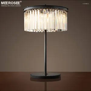 Table Lamps Arrival Vintage Crystal Desk Lamp Fancy Clear Cristal Lustres Light Fixture For Living Room Bedroom Home Decoration