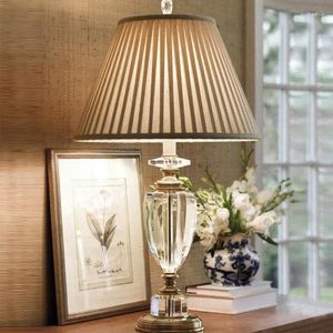 Table Lamps American Minimalist Creative Luxury Crystal Lamp Ball Bedside Bedroom Living Room Art