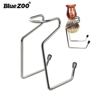 Blue ZOO Art Tools Wholesale Men's Shaving Brush Foam Brush Soap Bowl Making Iron Alloy Bracket Single Rack