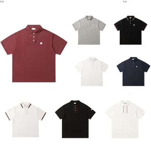 Projektant Mens Basic Business Polos T-Shirt Fashion France Marka Mężczyzn T-shirty opaski na Armbands Listki Odznaki Polo Shirt Shirt 672